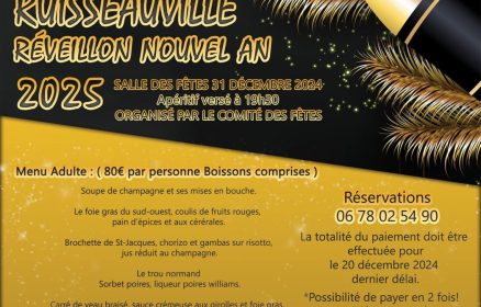 Réveillon du Nouvel An à Ruisseauville